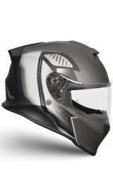 Origine Dinamo Evo Bunker Siyah-Beyaz-Antrasit Kask Şeffaf Camlı XL