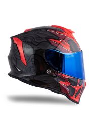 Origine Dinamo Titan Siyah-Antrasit-Kırmızı Kask Mavi Camlı XS