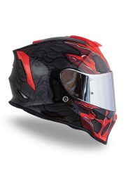 Origine Dinamo Titan Siyah-Antrasit-Kırmızı Kask Gri Camlı 2XL