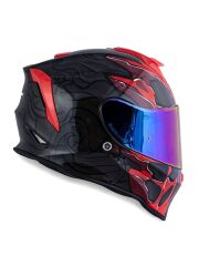 Origine Dinamo Titan Siyah-Antrasit-Kırmızı Kask Gökkuşağı Camlı 2XL