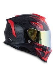 Origine Dinamo Titan Siyah-Antrasit-Kırmızı Kask Sarı Camlı XS