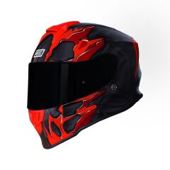 Origine Dinamo Titan Siyah-Antrasit-Kırmızı Kask Siyah Camlı XL