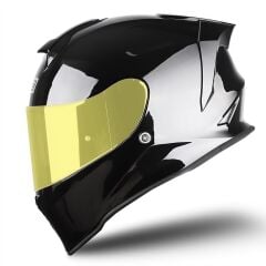 Origine Dinamo Evo Parlak Siyah Kask Sarı Camlı L