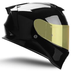 Origine Dinamo Evo Parlak Siyah Kask Sarı Camlı XL