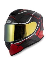 Origine Dinamo Never Broken Siyah-Kırmızı Kask Sarı Camlı XS