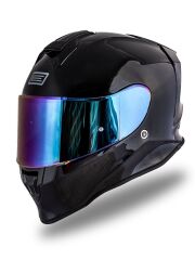 Origine Dinamo Evo Parlak Siyah Kask Gökkuşağı Camlı M