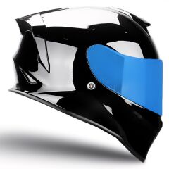 Origine Dinamo Evo Parlak Siyah Kask Mavi Camlı 2XL