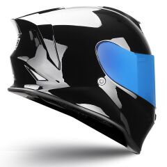 Origine Dinamo Evo Parlak Siyah Kask Mavi Camlı 2XL