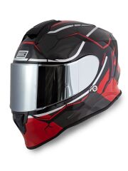 Origine Dinamo Never Broken Siyah-Kırmızı Kask Gri Camlı XS