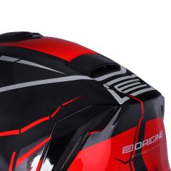 Origine Dinamo Never Broken Siyah-Kırmızı Kask Gri Camlı XL