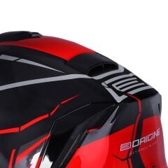 Origine Dinamo Never Broken Siyah-Kırmızı Kask Gökkuşağı Camlı L