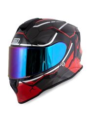 Origine Dinamo Never Broken Siyah-Kırmızı Kask Gökkuşağı Camlı XL