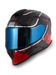 Origine Dinamo Never Broken Siyah-Kırmızı Kask Mavi Camlı XL