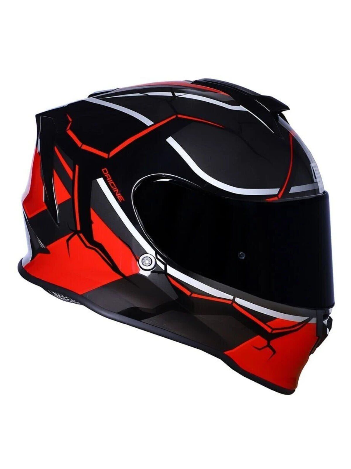 Origine Dinamo Never Broken Siyah-Kırmızı Kask Siyah Camlı XL