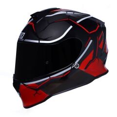 Origine Dinamo Never Broken Siyah-Kırmızı Kask Siyah Camlı XL