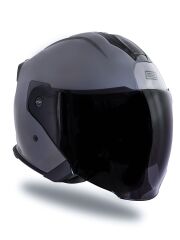 Origine Palio 2.0 Nardo Gri Güneş Vizörlü Açık Kask Siyah Camlı XS