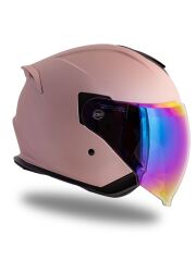 Origine Palio 2.0 Rose Gold (Pembe) Güneş Vizörlü Açık Kask Gökkuşağı Camlı M