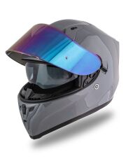 Origine Strada Nardo Gri Güneş Vizörlü Kask Gökkuşağı Camlı