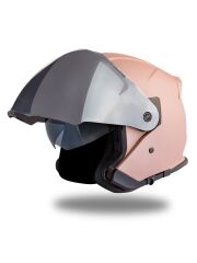 Origine Palio 2.0 Rose Gold (Pembe) Güneş Vizörlü Açık Kask Gri Camlı XL
