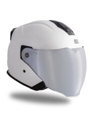 Origine Palio 2.0 Beyaz Güneş Vizörlü Açık Kask Gri Camlı XL