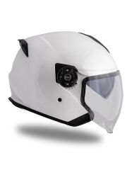 Origine Palio 2.0 Beyaz Güneş Vizörlü Açık Kask Şeffaf Camlı S