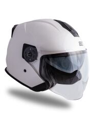 Origine Palio 2.0 Beyaz Güneş Vizörlü Açık Kask Şeffaf Camlı XL
