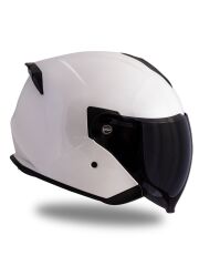 Origine Palio 2.0 Beyaz Güneş Vizörlü Açık Kask Siyah Camlı XL