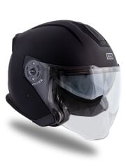 Origine Palio 2.0 Mat Siyah Güneş Vizörlü Açık Kask Şeffaf Camlı M