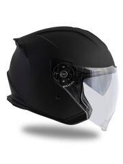 Origine Palio 2.0 Mat Siyah Güneş Vizörlü Açık Kask Şeffaf Camlı 2XL