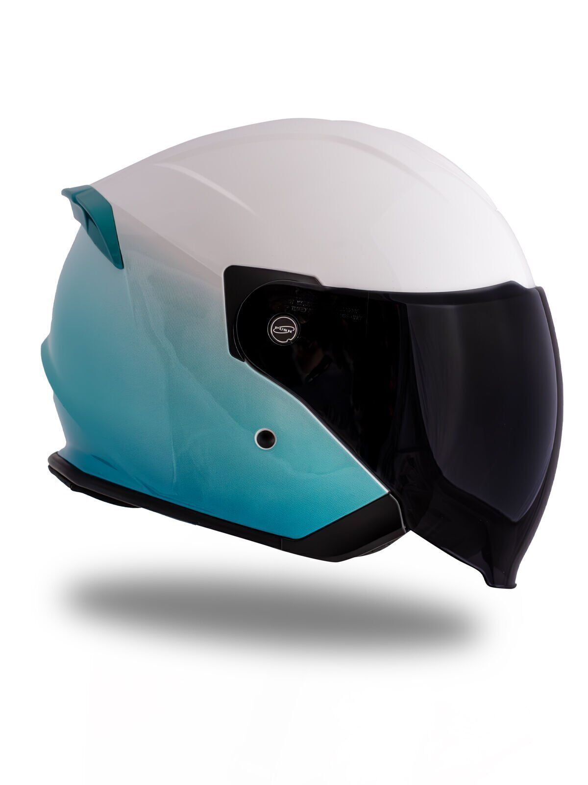 Origine Palio 2.0 DeepSky Mavi-Beyaz Güneş Vizörlü Açık Kask Siyah Camlı S