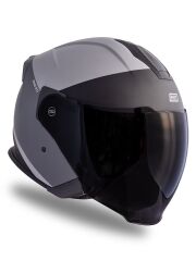 Origine Palio 2.0 Scout Mat Titanyum-Siyah Güneş Vizörlü Açık Kask Siyah Camlı XL
