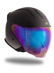 Origine Palio 2.0 DeepSky Mat Siyah-Mat Titanium Güneş Vizörlü Açık Kask Gökkuşağı Camlı M