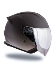 Origine Palio 2.0 DeepSky Mat Siyah-Mat Titanium Güneş Vizörlü Açık Kask Gri Camlı S