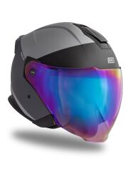 Origine Palio 2.0 Scout Mat Titanyum-Siyah Güneş Vizörlü Açık Kask Gökkuşağı Camlı S