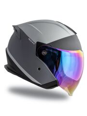 Origine Palio 2.0 Scout Mat Titanyum-Siyah Güneş Vizörlü Açık Kask Gökkuşağı Camlı M