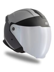 Origine Palio 2.0 Scout Mat Titanyum-Siyah Güneş Vizörlü Açık Kask Gri Camlı XS