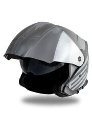 Origine Palio 2.0 Scout Mat Titanyum-Siyah Güneş Vizörlü Açık Kask Gri Camlı M