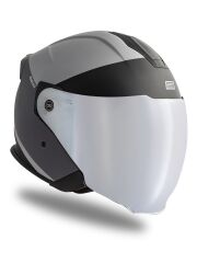 Origine Palio 2.0 Scout Mat Titanyum-Siyah Güneş Vizörlü Açık Kask Gri Camlı L