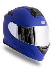 Origine Delta Basic Mat Mavi Çene Açılır Kask Gri Camlı