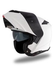 Origine Delta Basic Beyaz Güneş Vizörlü Çene Açılır Kask Siyah Camlı