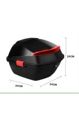 Endro Cornier Motosiklet Arka Çanta 33 L Parlak Siyah