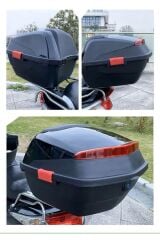 Endro Cornier Motosiklet Arka Çanta 33 L Parlak Siyah