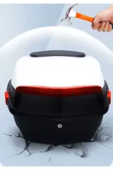 Endro Cornier Motosiklet Arka Çanta 33 L Parlak Beyaz