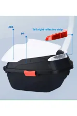 Endro Cornier Motosiklet Arka Çanta 33 L Parlak Beyaz
