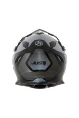 Just1 J34 Pro Tour Mat Siyah-Titanium Güneş Vizörlü Cross Kask