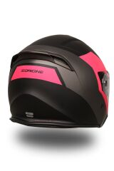 Origine Palio 2.0 Eko Mat Siyah-Pembe Açık Kask Gri Camlı