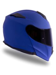 Origine Delta Basic Mat Mavi Çene Açılır Kask Siyah Camlı XS