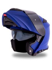 Origine Delta Basic Mat Mavi Çene Açılır Kask Siyah Camlı XL