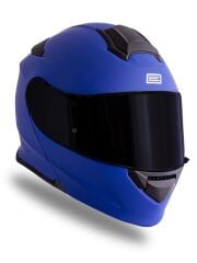 Origine Delta Basic Mat Mavi Çene Açılır Kask Siyah Camlı XL