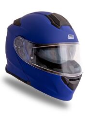 Origine Delta Basic Mat Mavi Çene Açılır Kask Şeffaf Camlı XS